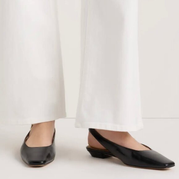 Quince Shoes - (NWT) Quince Italian Leather Slingback Flats with Ortholite® insole in Size 6.5